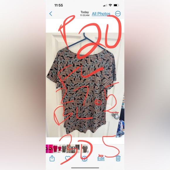 LuLaRoe Women’s Minnie Mouse Top, XL NWOT - Picture 6 of 6